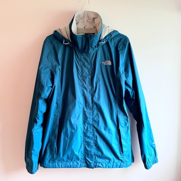 North Face Women's Rain Shell Jacket Teal size L - Picture 1 of 5